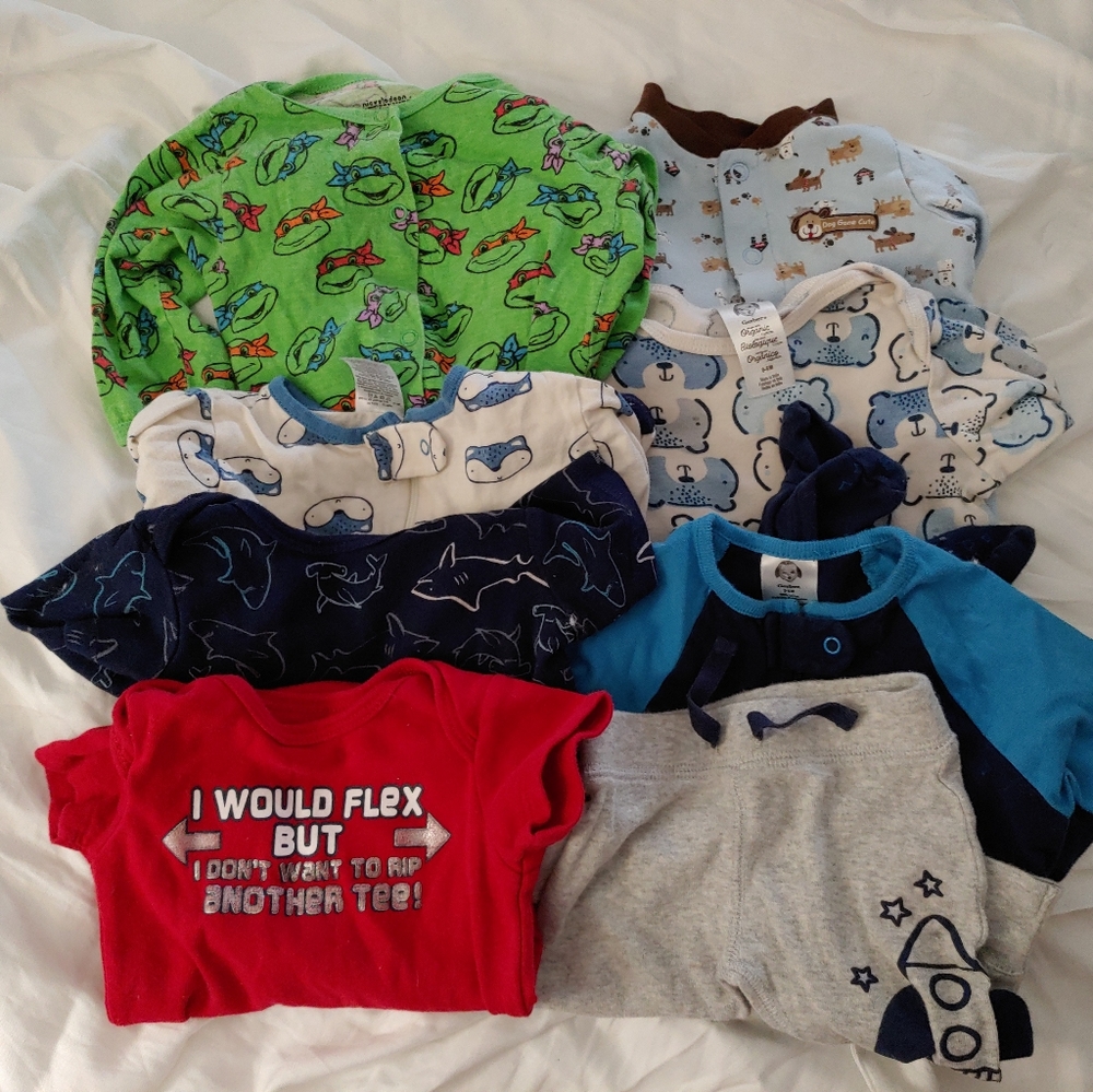 0-3, 3m and 3-6m Gently Used Baby Boy Lot